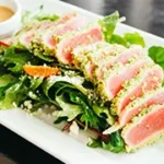 Restaurant La Source Restaurant Cadenet Ballotine De Poisson Farcie Aux Petits Legumes Pesto De Jeunes Pousses Depinard